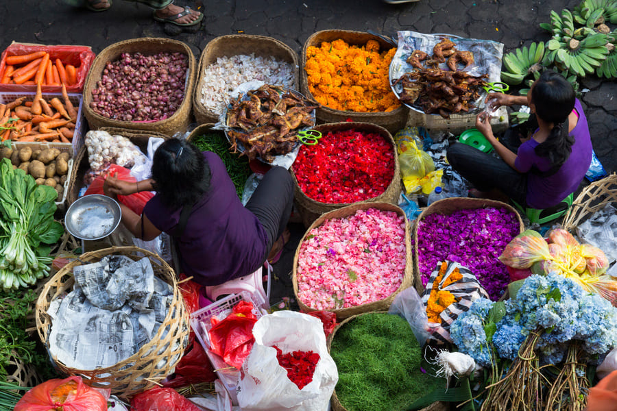 Marché dans les rue d'Ubud