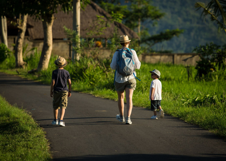 Famille à Bali