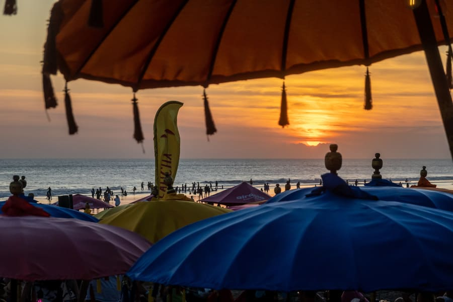 Coucher de soleil sur Seminyak