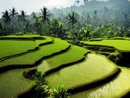 Champs de riz à ubud