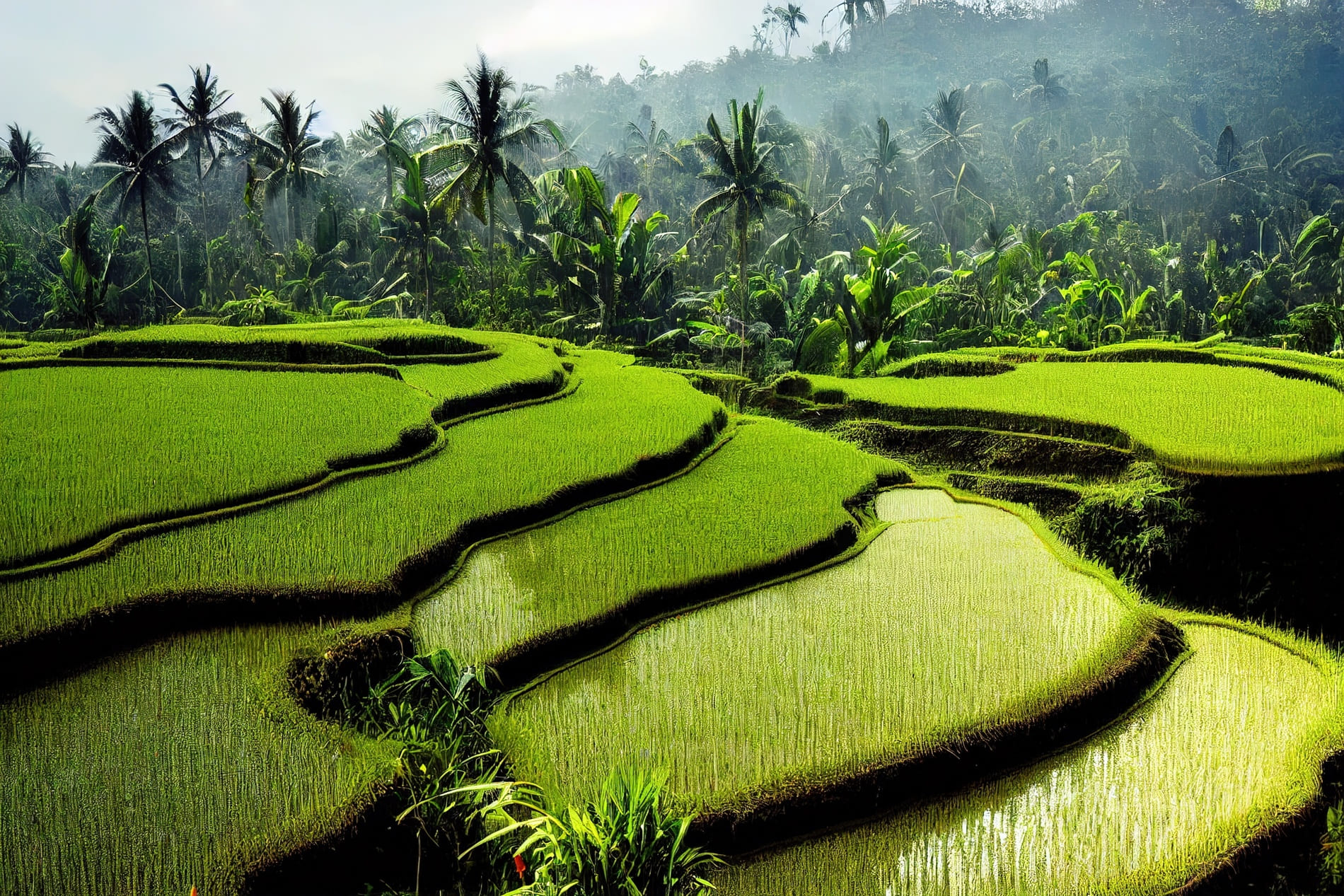 Champs de riz à ubud