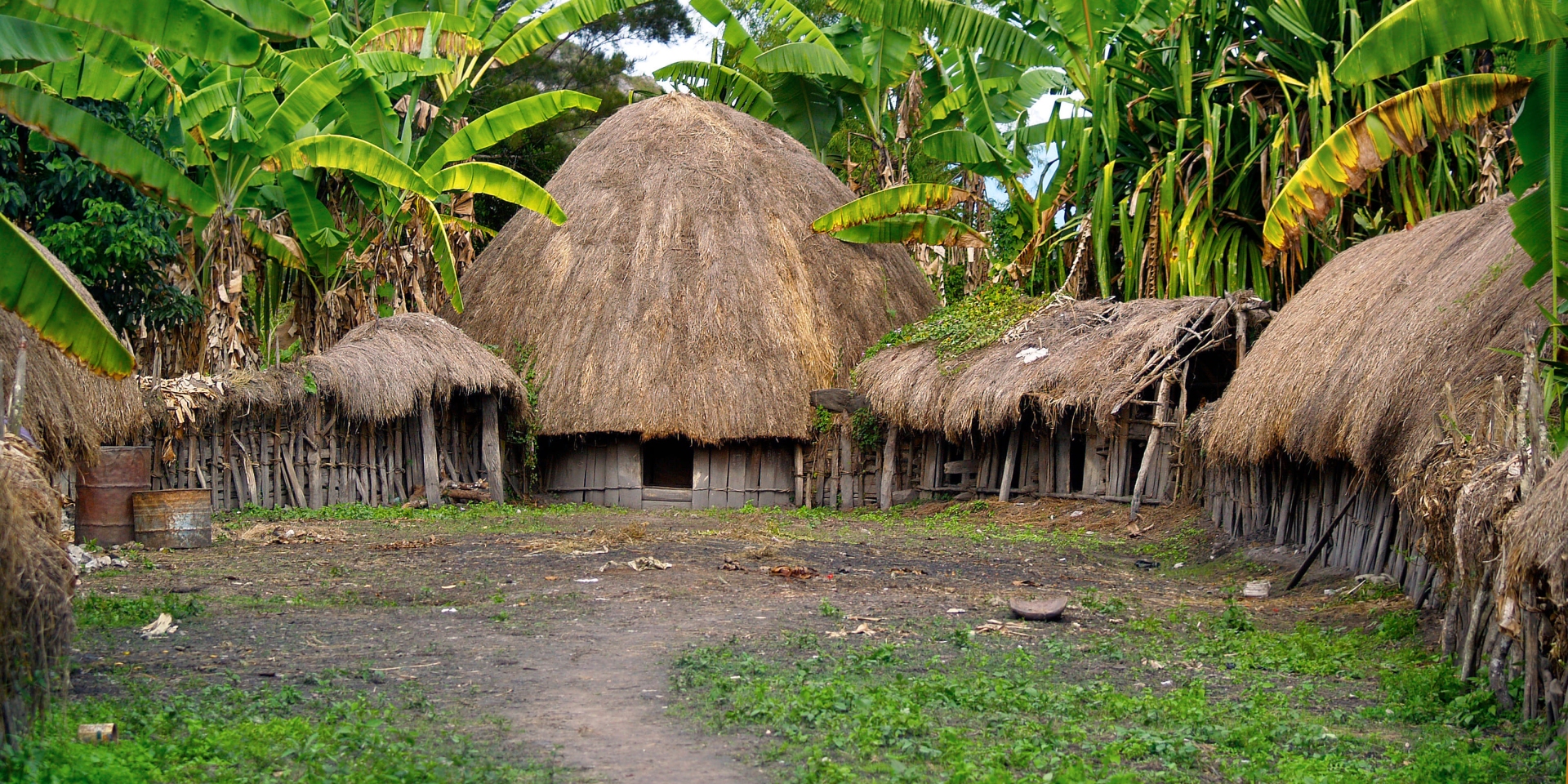 Cabane traditionnelle du peuple Dani